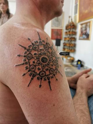 Sakyant Arjarn Fluke | sak yant, sak yant tattoo, sak yant bangkok, sak yant designs, sak yant meaning